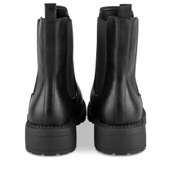 Bottines Chelsea NOIR Femme Motif Vernis A Enfiler