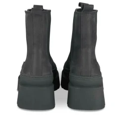Bottines Chelsea NOIR Femme CUIR Motif Uni Elastique