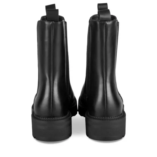 Bottines Chelsea NOIR Femme Motif Uni A Enfiler