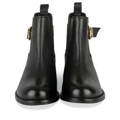 Bottines Chelsea NOIR Femme CUIR Boucle