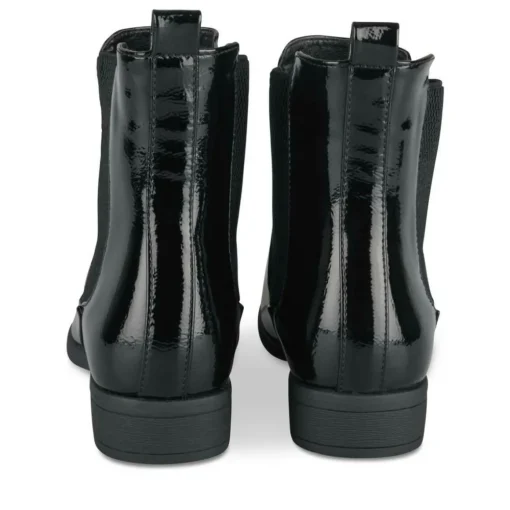 Bottines Chelsea NOIR Femme Motif Uni Elastique