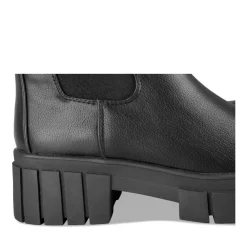 Bottines Chelsea NOIR Femme Motif Uni A Enfiler