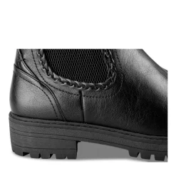 Bottines Chelsea NOIR Femme Motif Uni Fermeture éclair