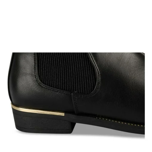 Bottines Chelsea NOIR Femme Motif Uni A Enfiler