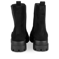 Bottines Chelsea NOIR Femme Motif Uni Elastique