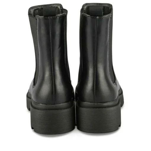 Bottines Chelsea NOIR Femme Motif Uni A Enfiler