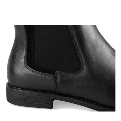 Bottines Chelsea NOIR Femme Motif Uni Elastique