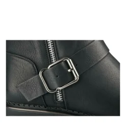 Bottines Chelsea NOIR Femme Motif Uni Fermeture éclair