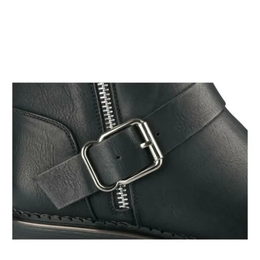 Bottines Chelsea NOIR Femme Motif Uni Fermeture éclair
