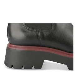 Bottines Chelsea NOIR Femme CUIR Motif Uni Elastique