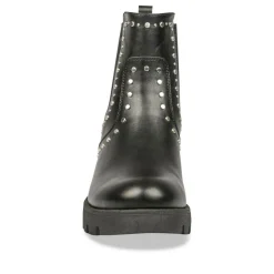 Bottines Chelsea NOIR Femme Motif Clouté A Enfiler