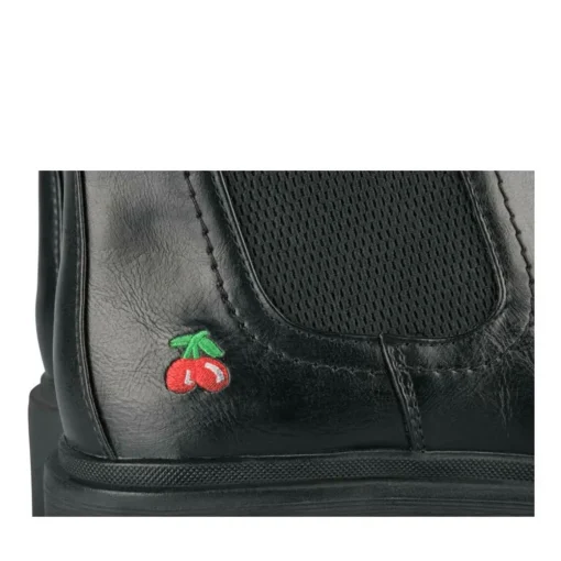 Bottines Chelsea NOIR Femme Motif Uni Elastique