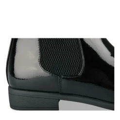 Bottines Chelsea NOIR Femme Motif Uni Elastique