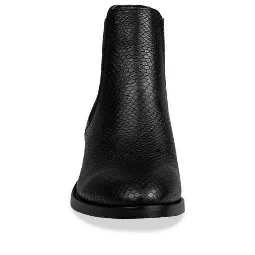 Bottines Chelsea NOIR Femme Motif Animal A Enfiler