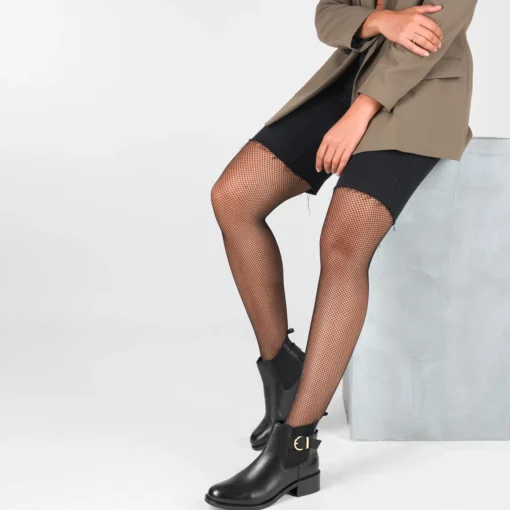 Bottines Chelsea NOIR Femme CUIR Boucle