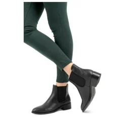 Bottines Chelsea NOIR Femme Motif Animal A Enfiler
