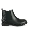 Bottines Chelsea NOIR Fille Motif Uni Fermeture éclair