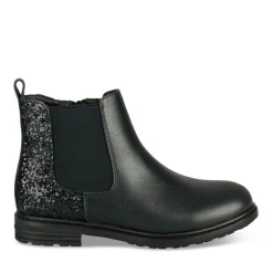 Bottines Chelsea NOIR Fille Motif Uni Fermeture éclair