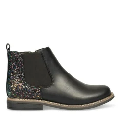 Bottines Chelsea NOIR Fille Motif Uni Fermeture éclair
