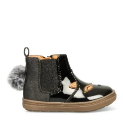 Bottines Chelsea NOIR Fille Motif Uni Fermeture éclair