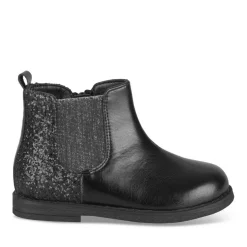 Bottines Chelsea NOIR Fille Motif Paillettes Fermeture éclair