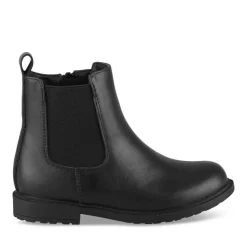 Bottines Chelsea NOIR Fille Motif Uni A Enfiler