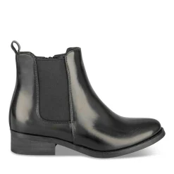 Bottines Chelsea NOIR Fille Motif Uni Fermeture éclair