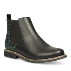 Bottines Chelsea NOIR Fille Motif Uni Fermeture éclair
