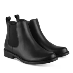 Bottines Chelsea NOIR Fille Motif Uni Fermeture éclair