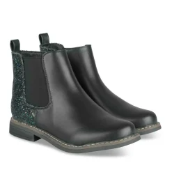 Bottines Chelsea NOIR Fille Motif Paillettes Fermeture éclair