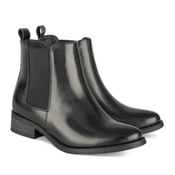 Bottines Chelsea NOIR Fille Motif Uni Fermeture éclair
