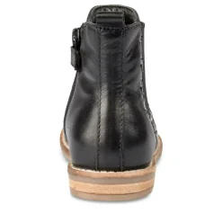Bottines Chelsea NOIR Fille CUIR Motif Uni Fermeture éclair