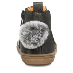 Bottines Chelsea NOIR Fille Motif Uni Fermeture éclair