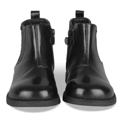 Bottines Chelsea NOIR Fille Motif Paillettes Fermeture éclair