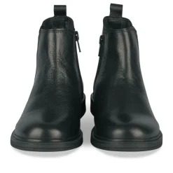 Bottines Chelsea NOIR Fille CUIR Motif Uni Fermeture éclair