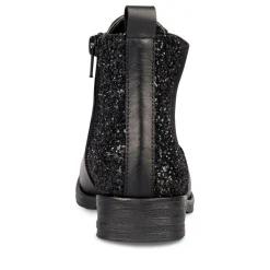 Bottines Chelsea NOIR Fille CUIR Motif Uni Fermeture éclair