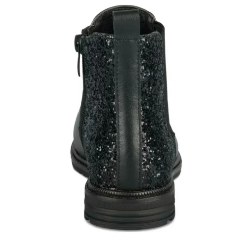 Bottines Chelsea NOIR Fille Motif Uni Fermeture éclair