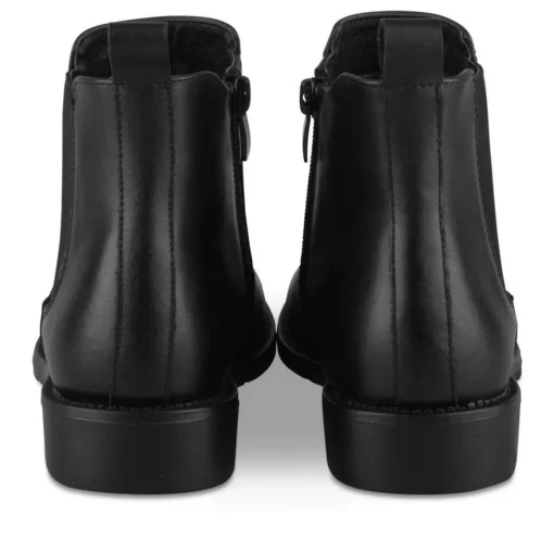 Bottines Chelsea NOIR Fille Motif Uni Fermeture éclair