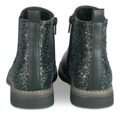 Bottines Chelsea NOIR Fille Motif Paillettes Fermeture éclair