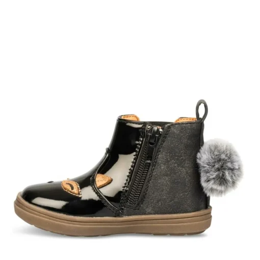 Bottines Chelsea NOIR Fille Motif Uni Fermeture éclair