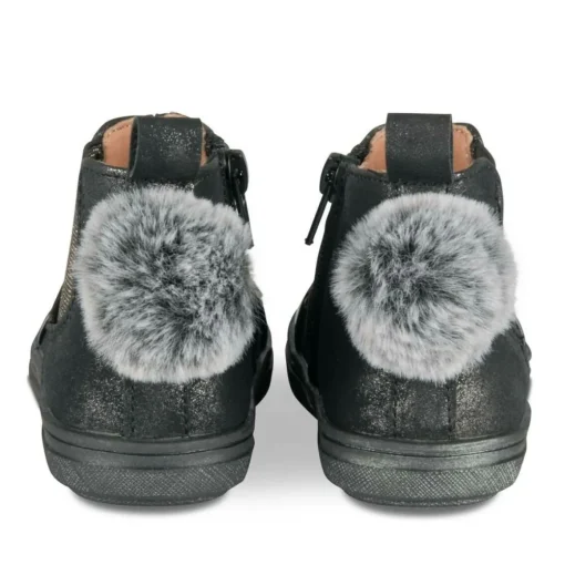 Bottines Chelsea NOIR Fille Motif Vernis Fermeture éclair
