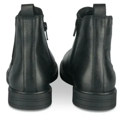 Bottines Chelsea NOIR Fille CUIR Motif Uni Fermeture éclair