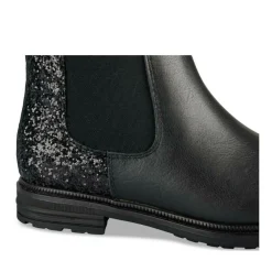 Bottines Chelsea NOIR Fille Motif Uni Fermeture éclair