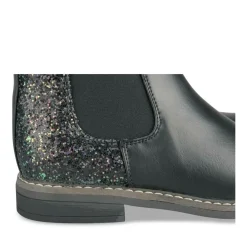 Bottines Chelsea NOIR Fille Motif Paillettes Fermeture éclair