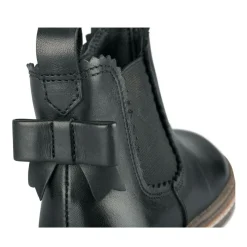 Bottines Chelsea NOIR Fille CUIR Motif Uni Fermeture éclair