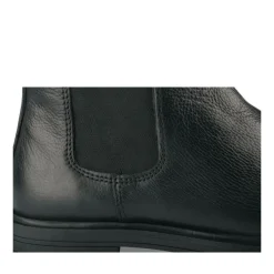 Bottines Chelsea NOIR Fille CUIR Motif Uni Fermeture éclair