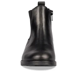 Bottines Chelsea NOIR Fille CUIR Motif Uni Fermeture éclair