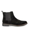 Bottines Chelsea NOIR Homme CUIR Motif Uni A Enfiler