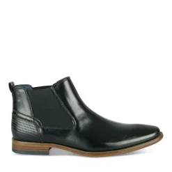 Bottines Chelsea NOIR Homme Motif Uni A Enfiler