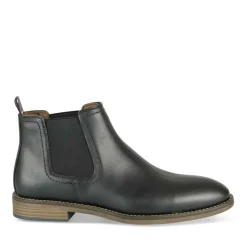 Bottines Chelsea NOIR Homme Motif Uni A Enfiler